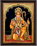Hanuman Traditional Tanjore Painting