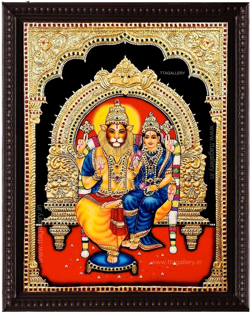 Lakshmi Narasimman Tanjore Painting