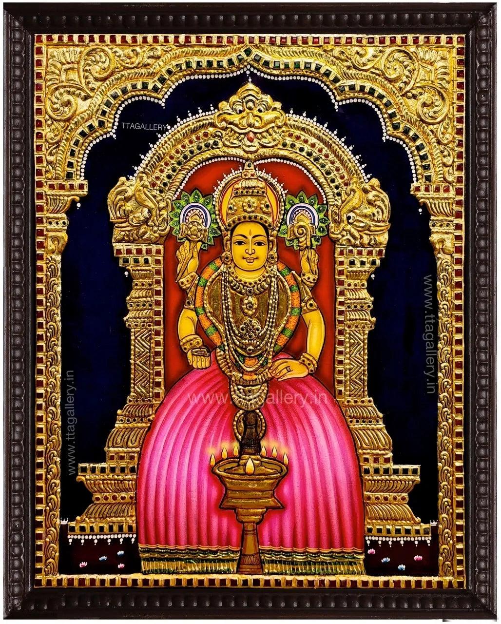 Kerala Amman Traditional Tanjore Painting