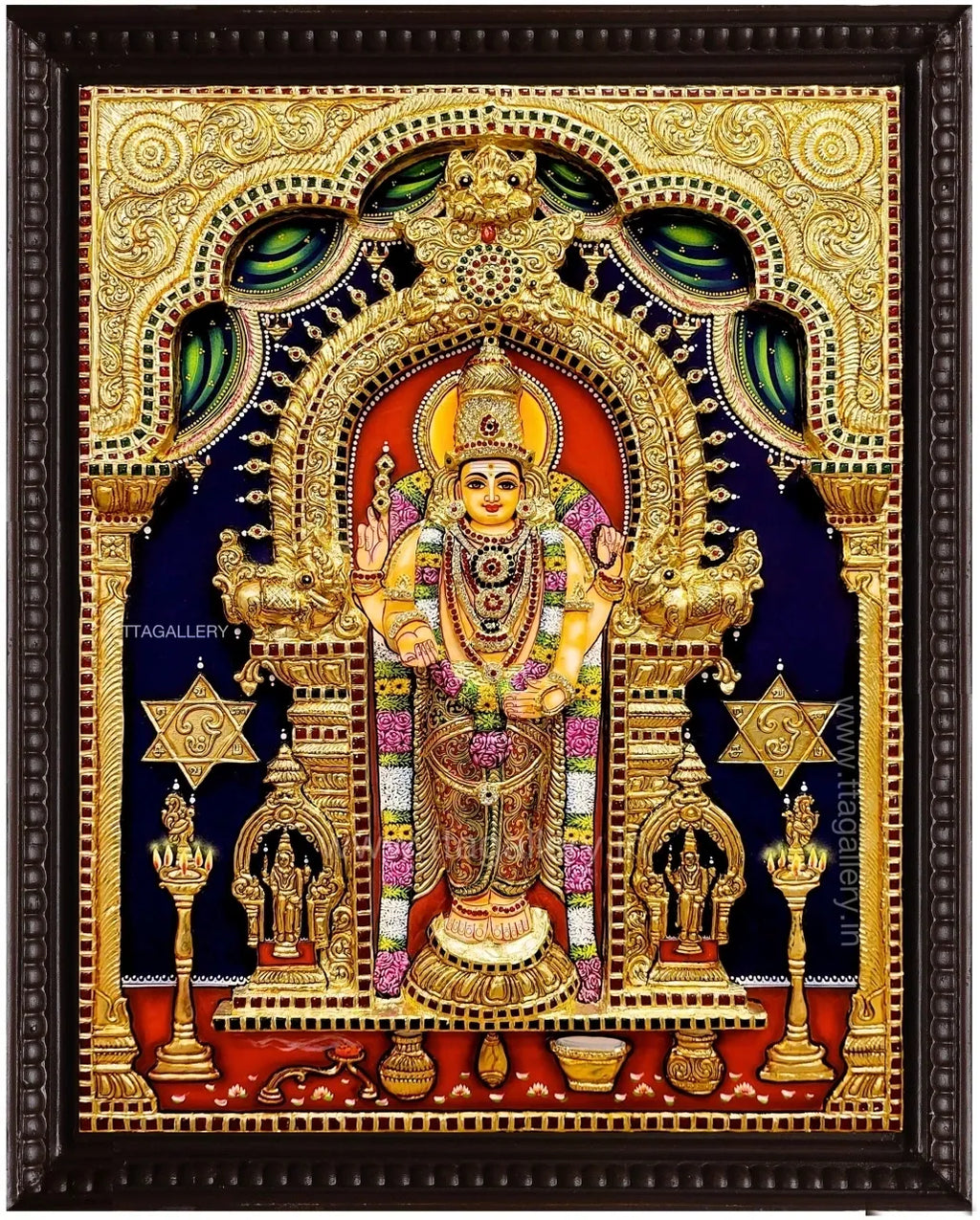 3D Murugan Traditional Tanjore Painting