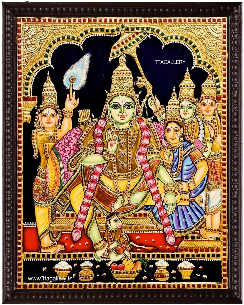 Ramar Pattabhishegam Tanjore Painting
