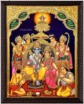 Ram Darbar Traditional Tanjore Painting