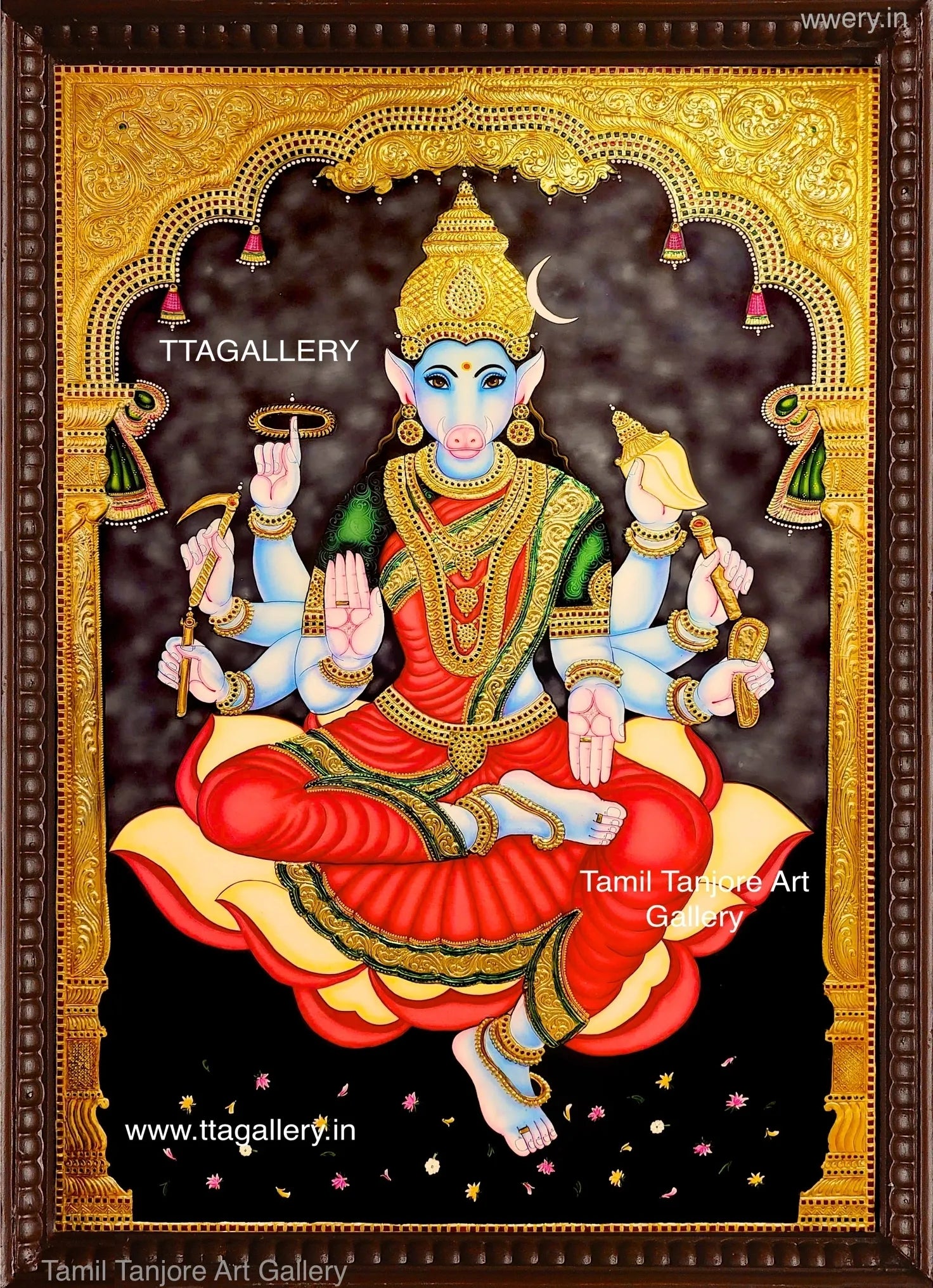 Varagi Amman Tanjore Painting