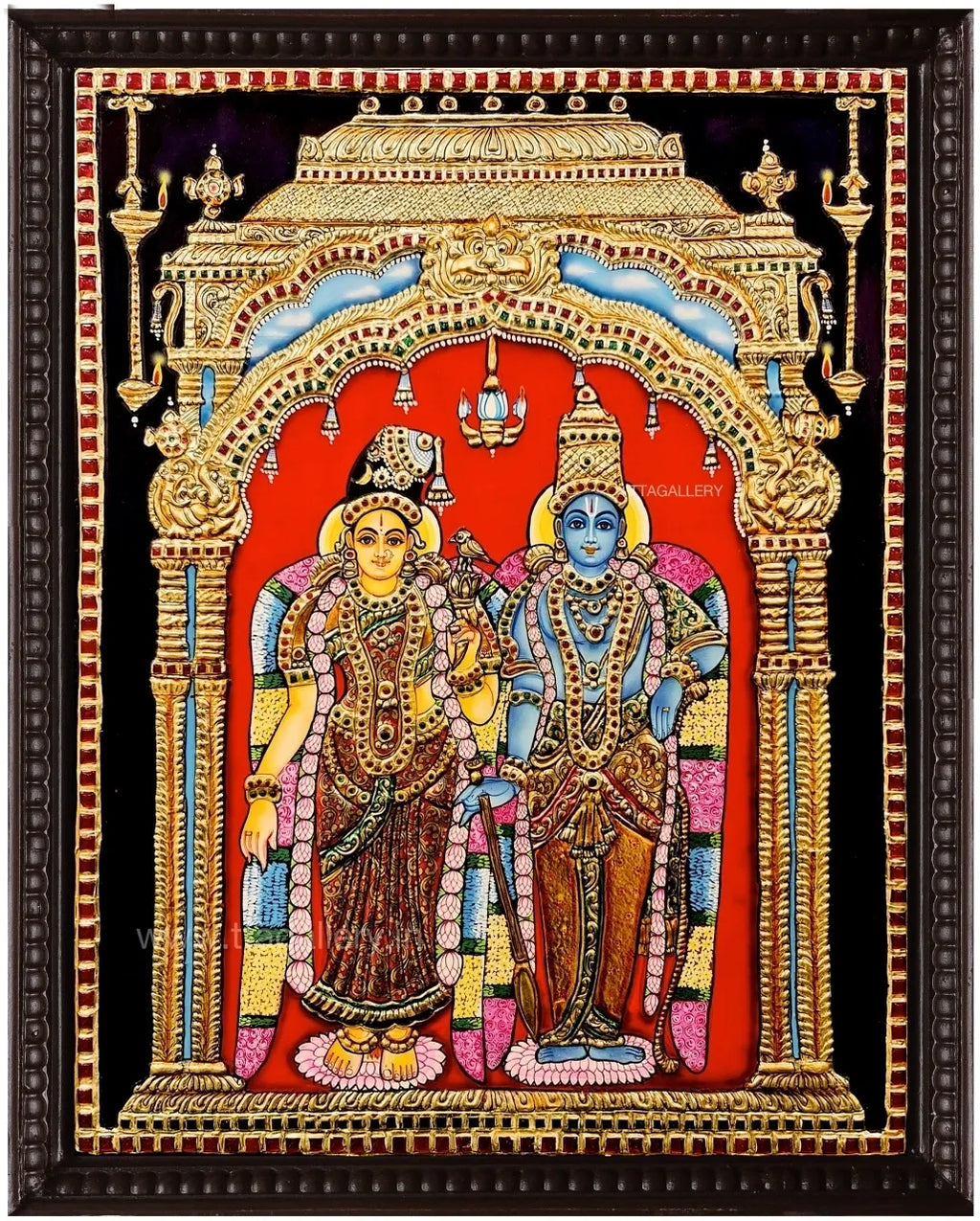 Andal Rangamannar Traditoinal Tanjore Painting