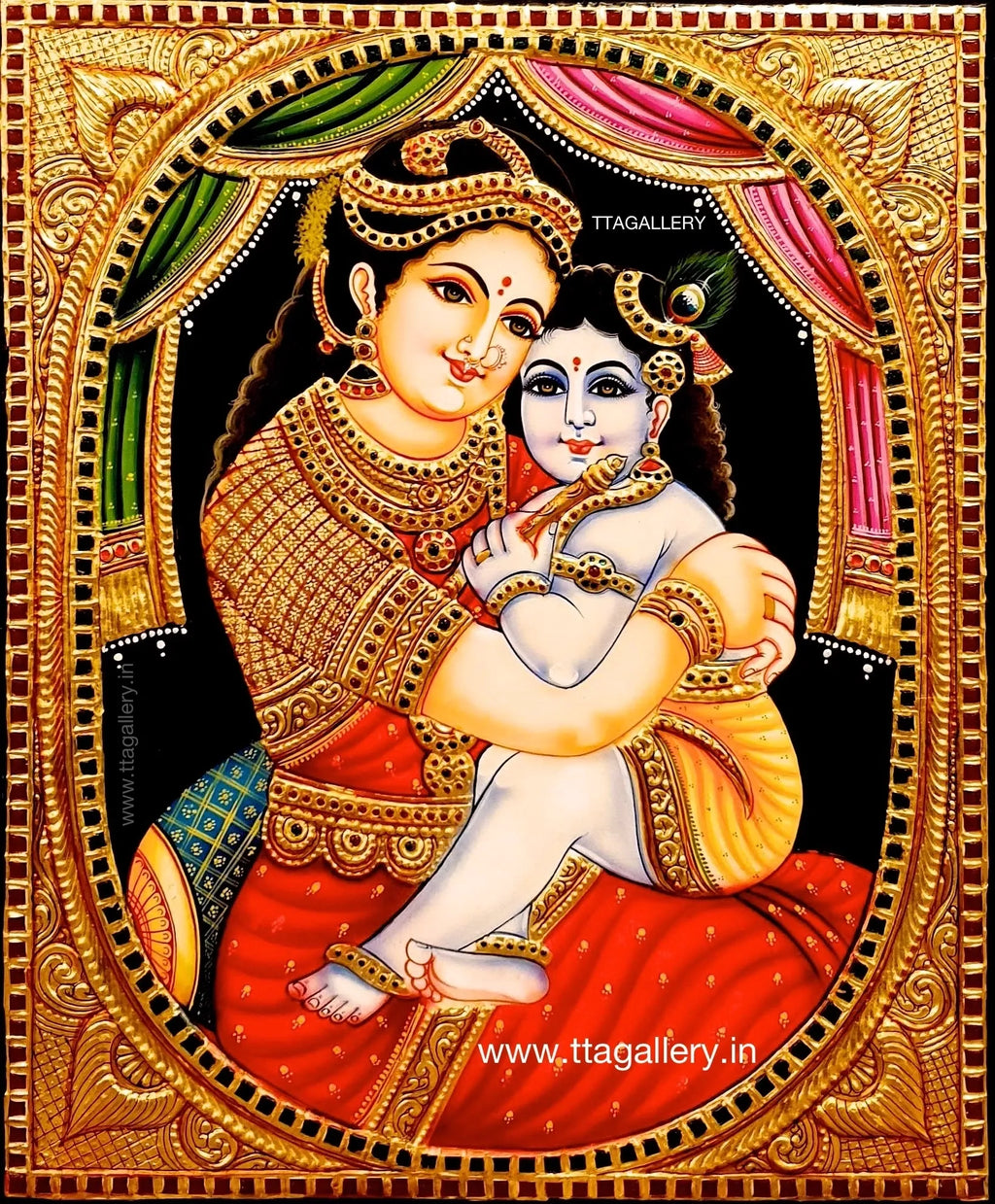Yasodha Kannan Tanjore Painting