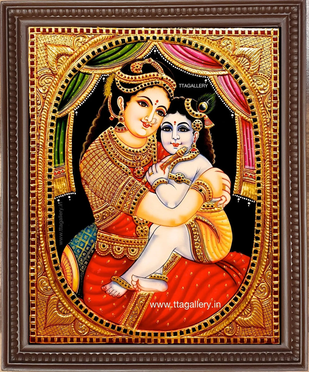 Yasodha Kannan Tanjore Painting