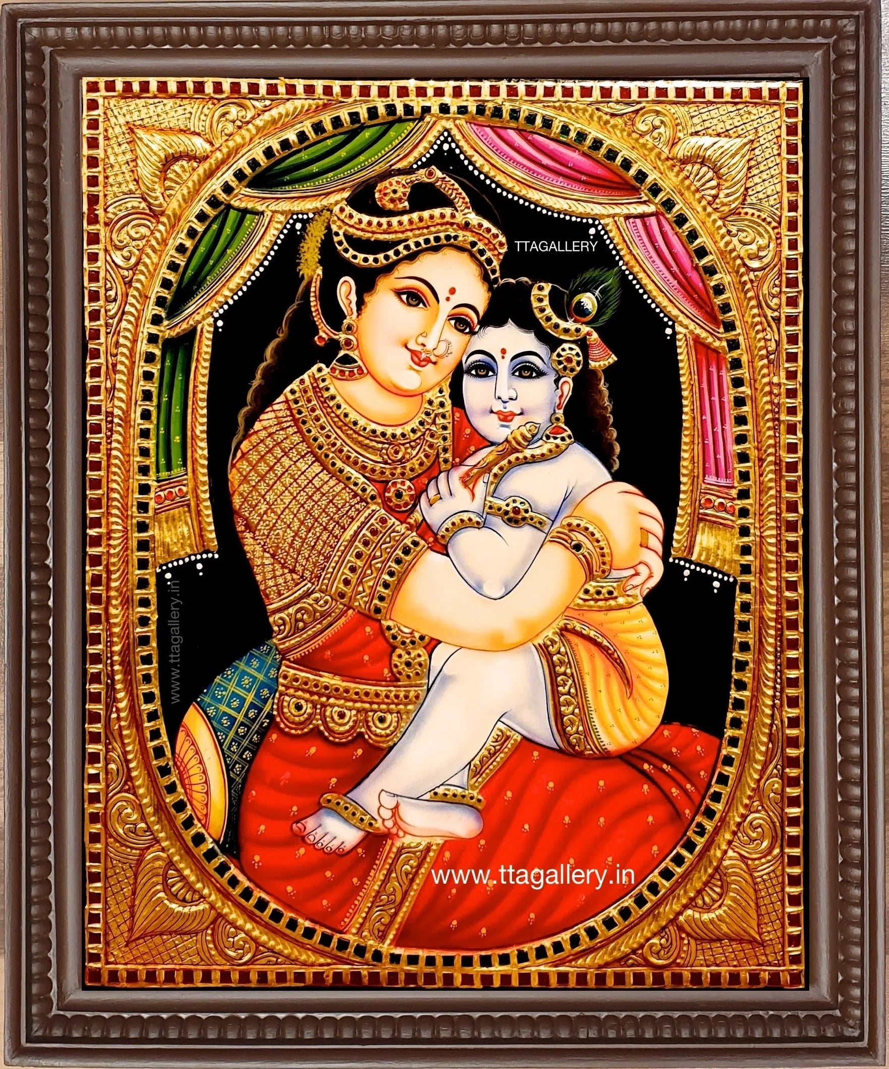 Yasodha Kannan Tanjore Painting